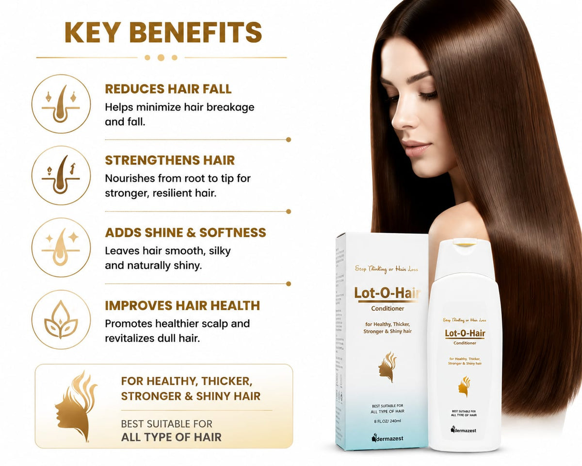 LOT O Hair Conditioner 240ml – Nourishing & Smoothing for Dry, Frizzy Hair