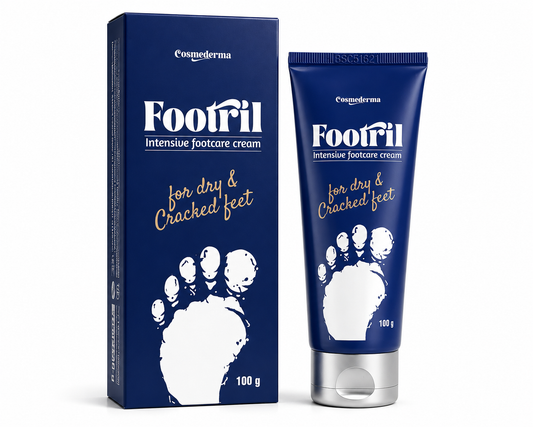 Footril Intensive Footcare Cream for Dry & Cracked Feet | Deep Moisturizing Foot Cream for Rough, Dry & Cracked Skin | Helps Soften & Smooth Feet | 100 g