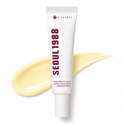 K-SECRET SEOUL1988 Eye Cream with Retinal Liposome 4% + Fermented Bean | Eye Area Care for Fine Lines, Hydration & Firm-Looking Skin