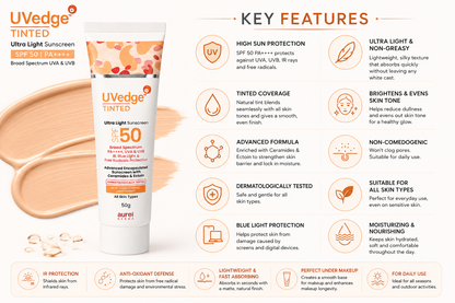 Uv Edge Tinted Ultra Light SPF 50 Sunscreen