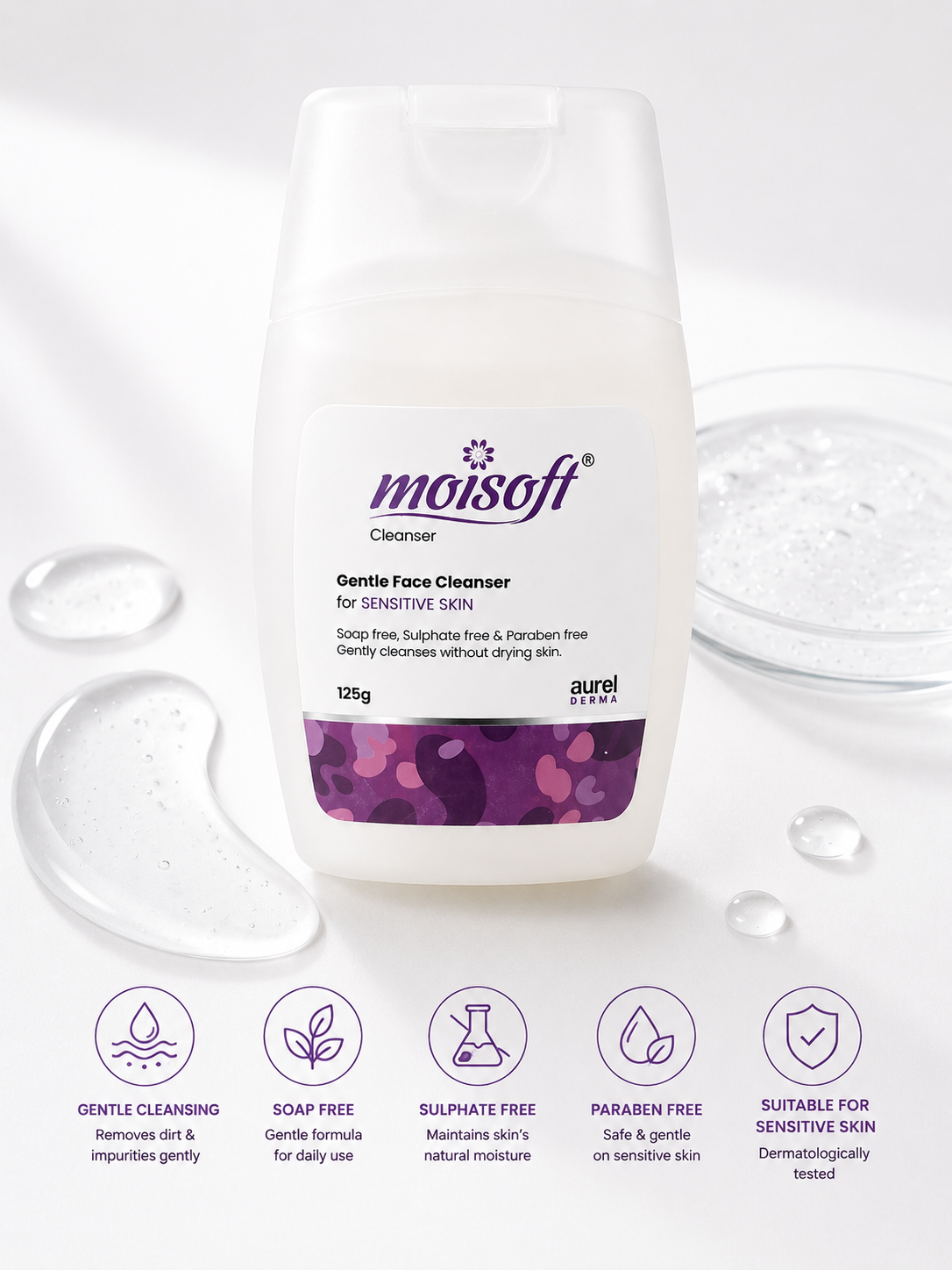 Moisoft Gentle Fce Cleanser 125ml